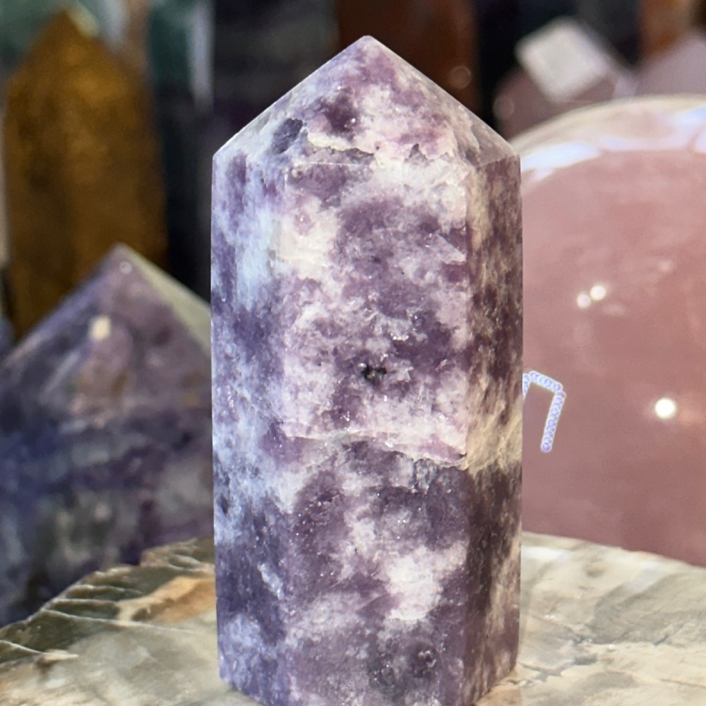 Lepidolite Crystal Point!